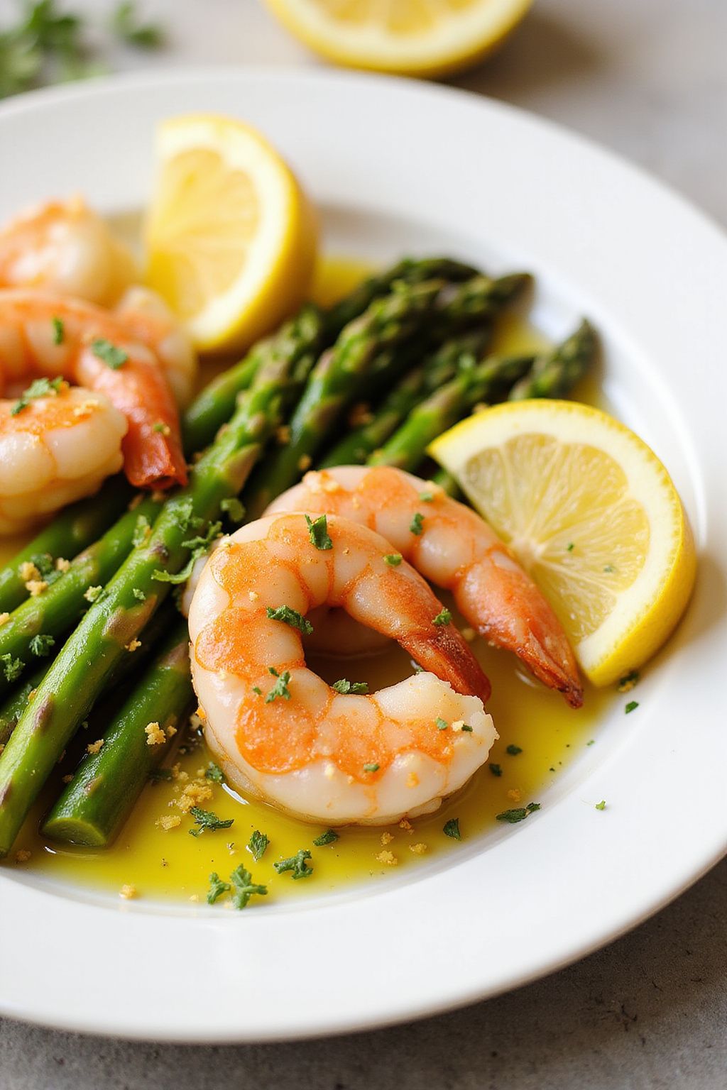 Lemon Thyme Shrimp and Asparagus  