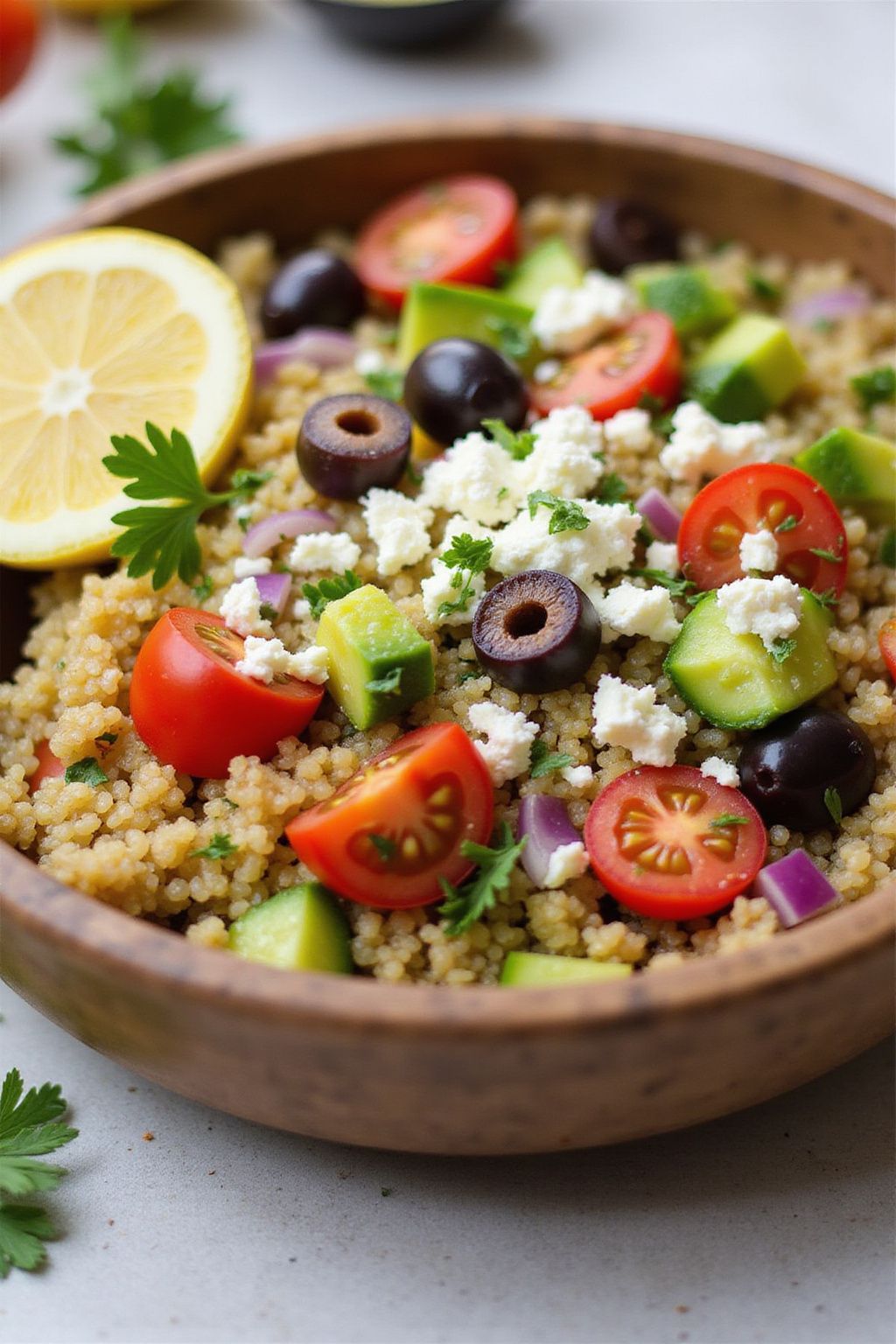 Mediterranean Quinoa Bowl  