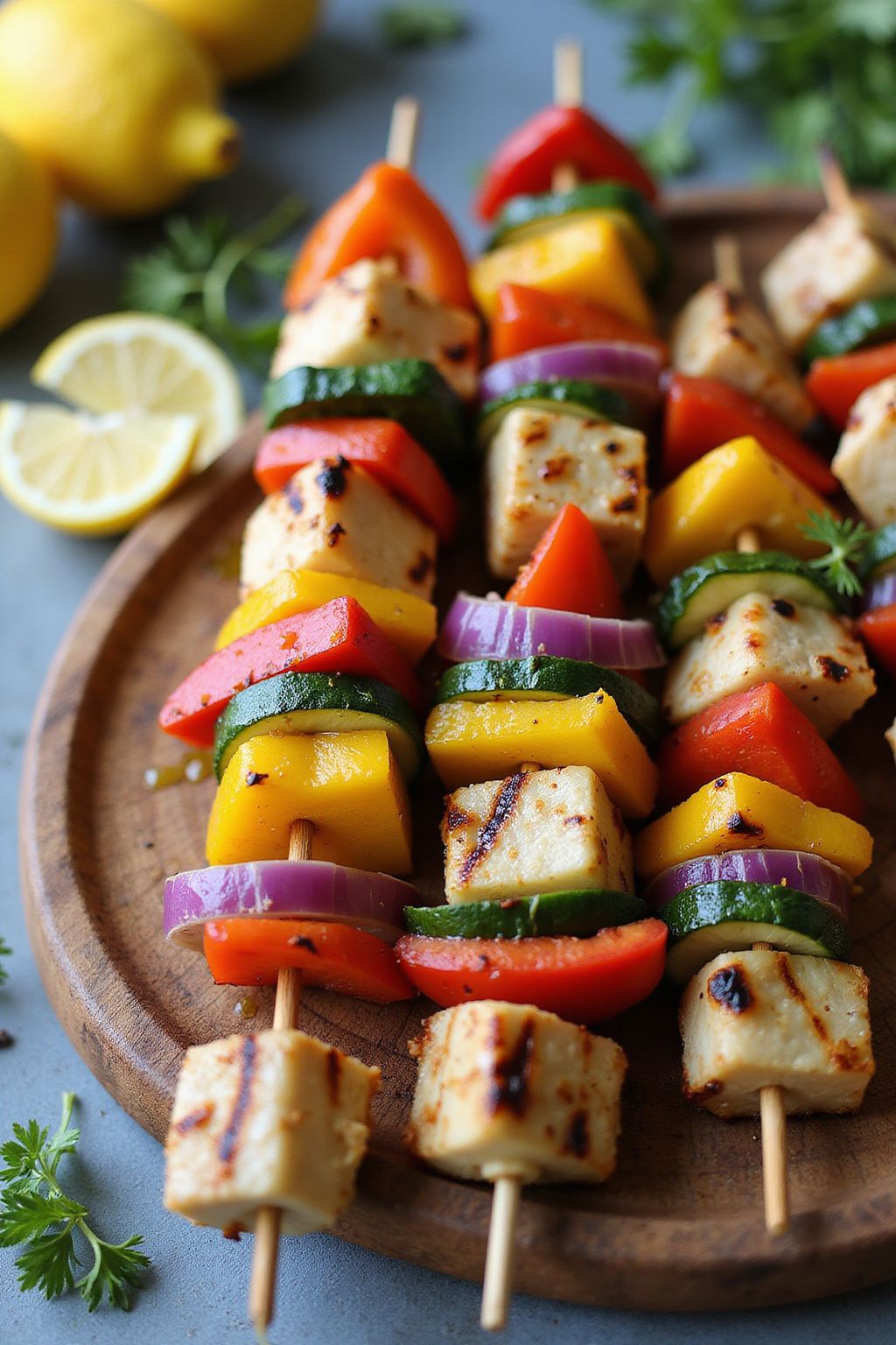 Mediterranean Spring Chicken Skewers