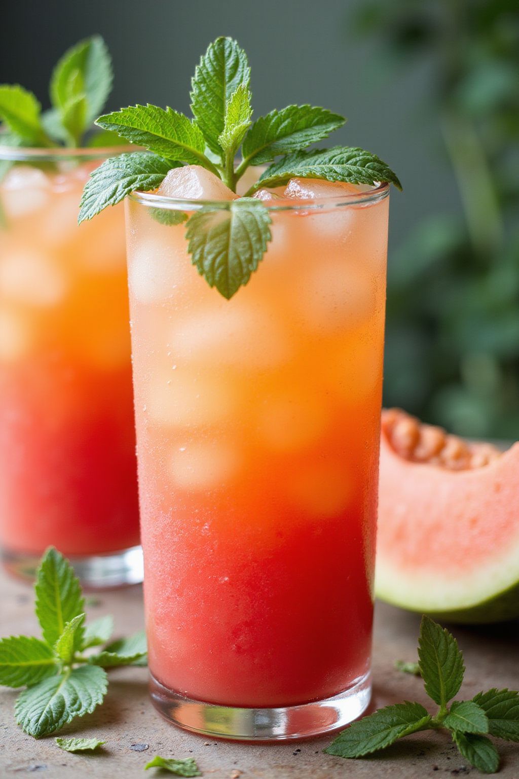 Minty Melon Agua Fresca  