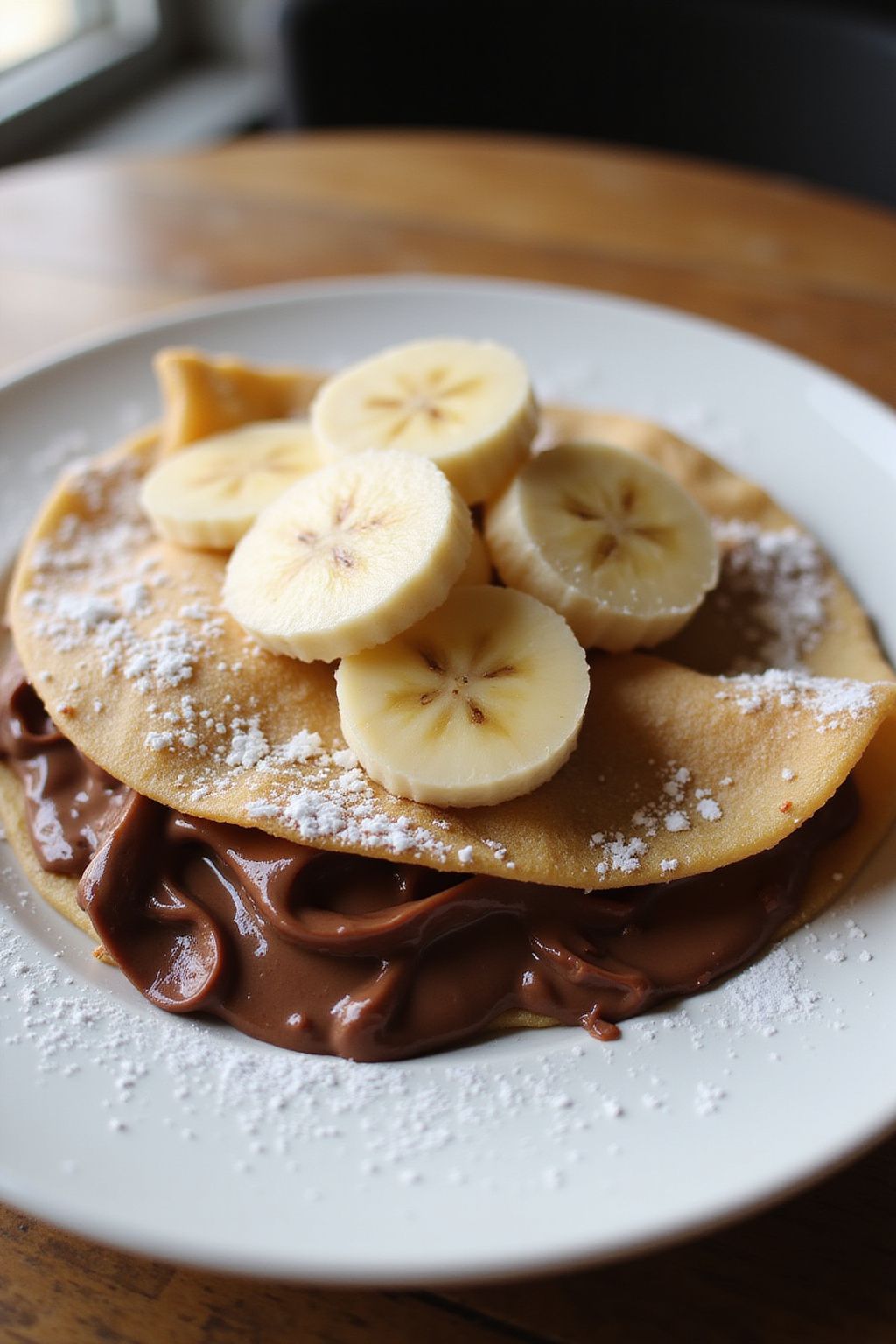 Nutella and Banana Crepes