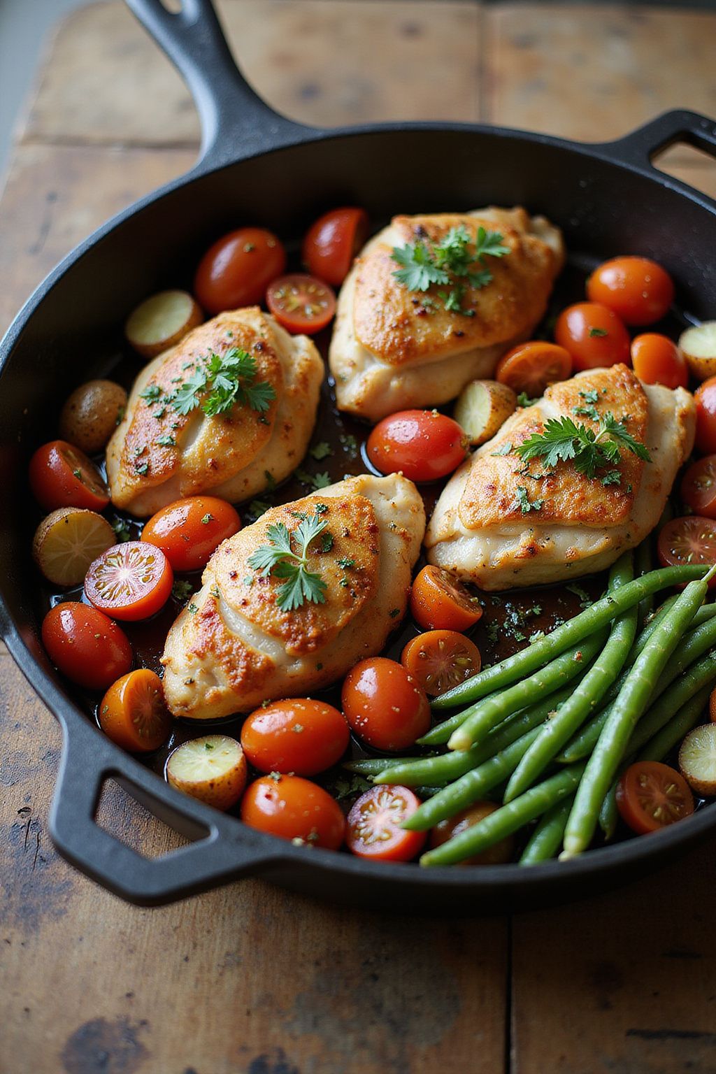 One-Pan Balsamic Chicken and Veggies  