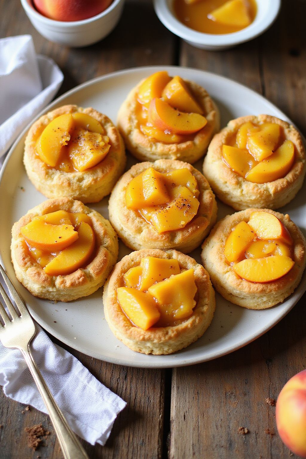 Peach Cobbler Biscuits