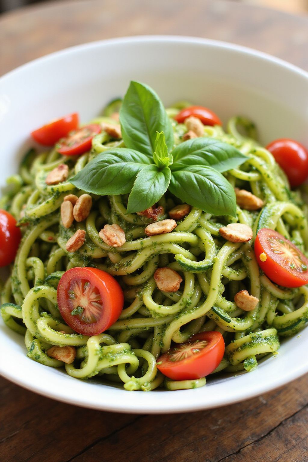 Pesto Zoodle Bowl  