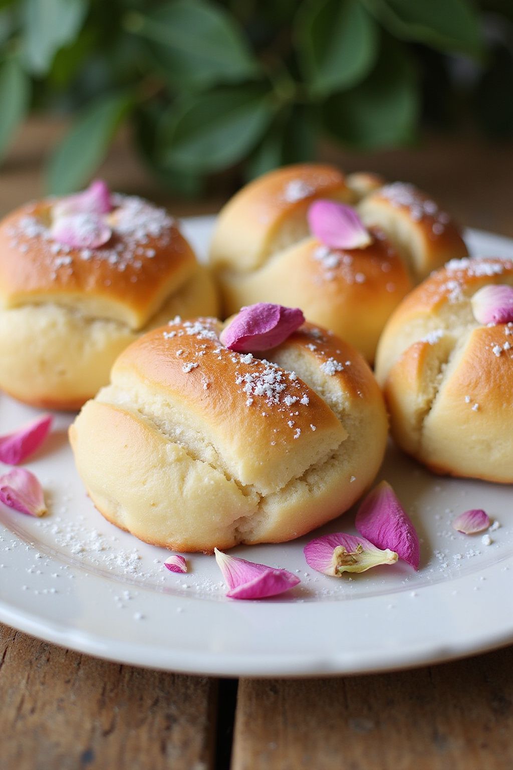 Rose Petal Sweet Rolls  