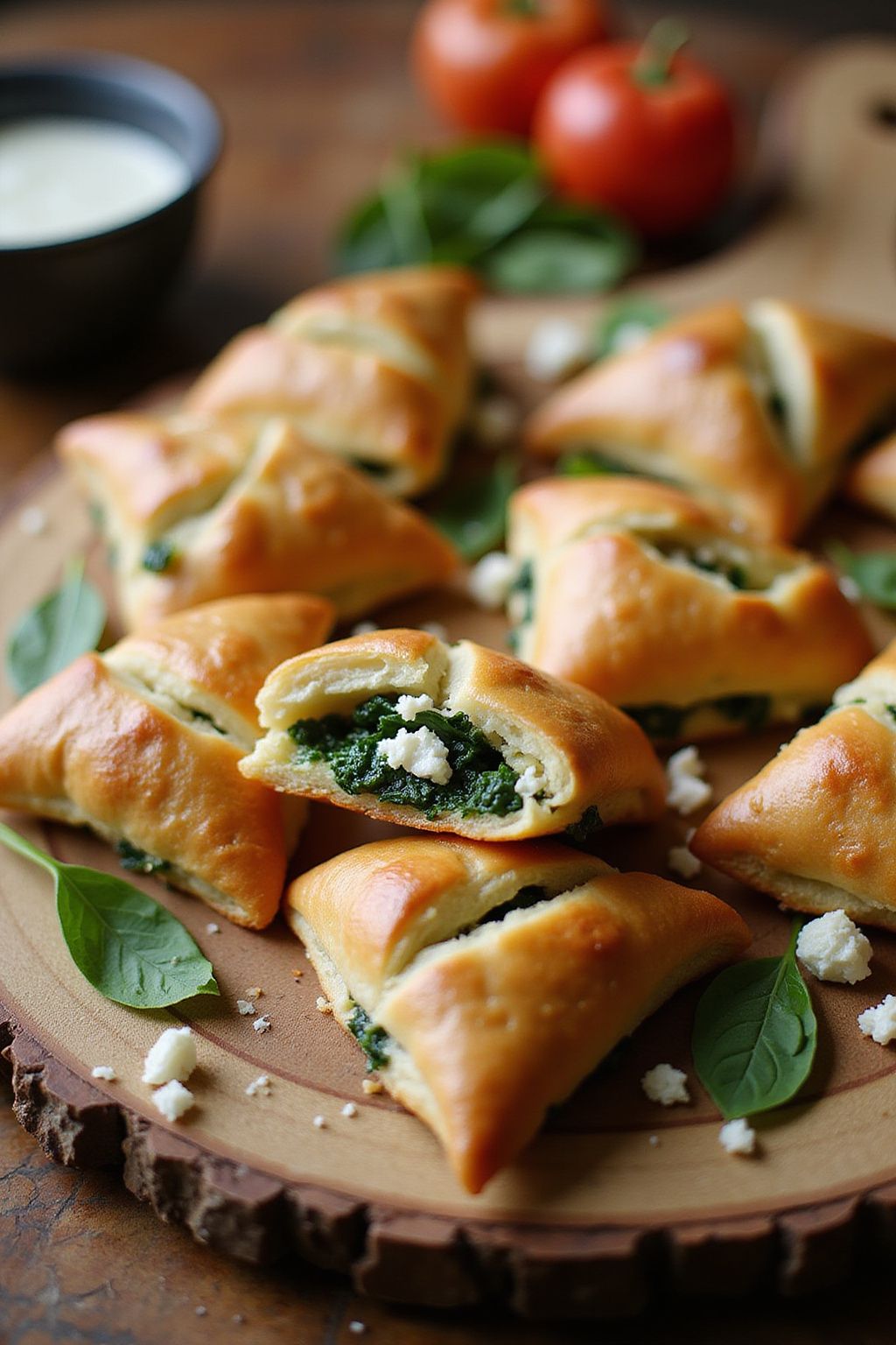 Savory Spinach and Feta Puff Pastry  