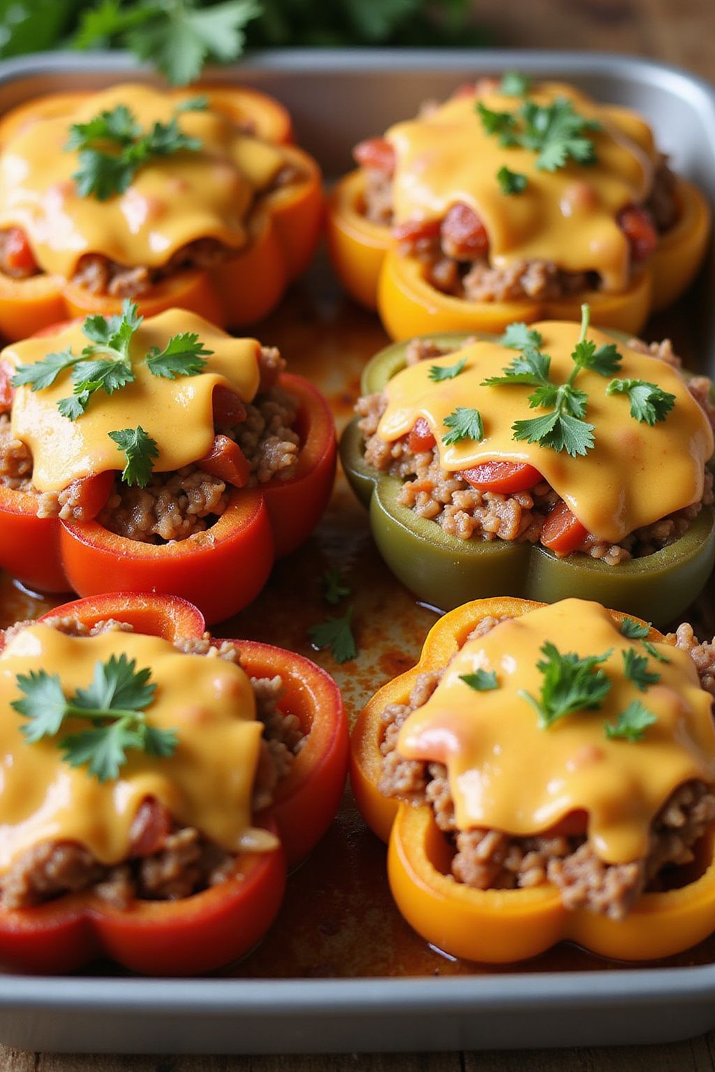 Savory Stuffed Bell Peppers  