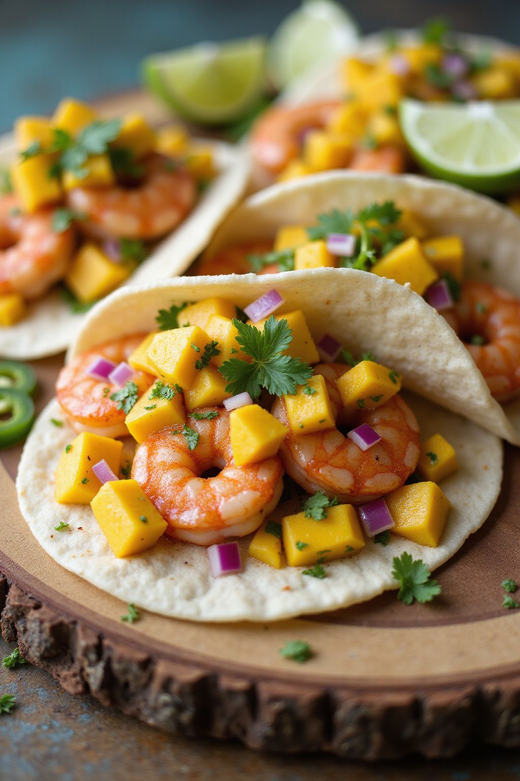 Shrimp Tacos with Mango Salsa