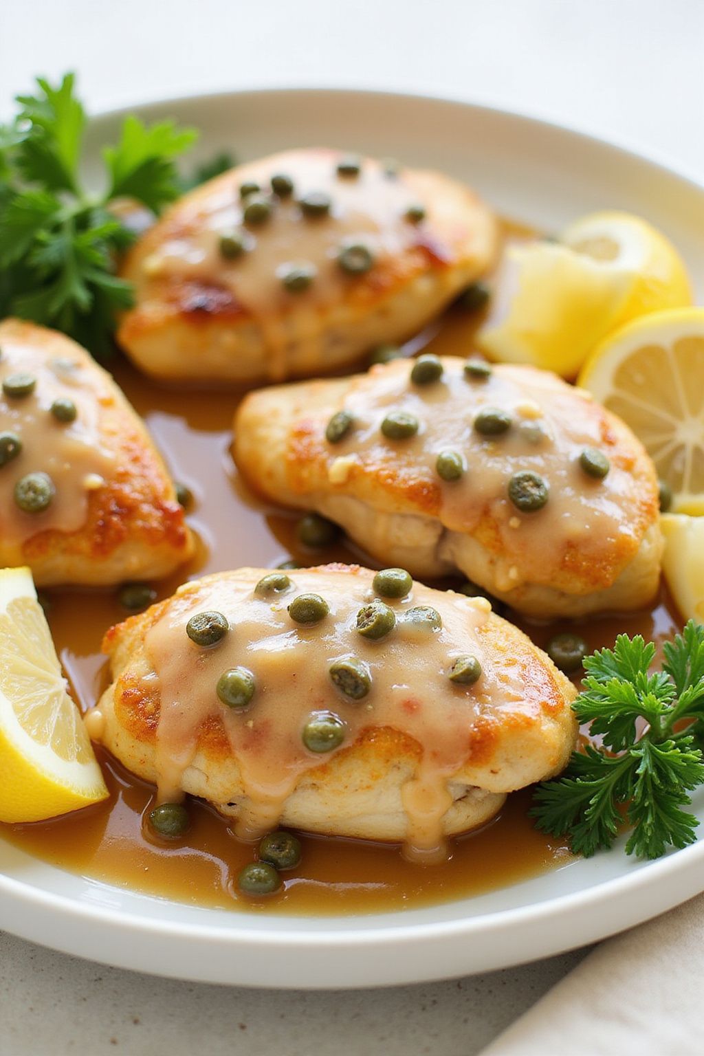 Spring Chicken Piccata with Capers and Lemon