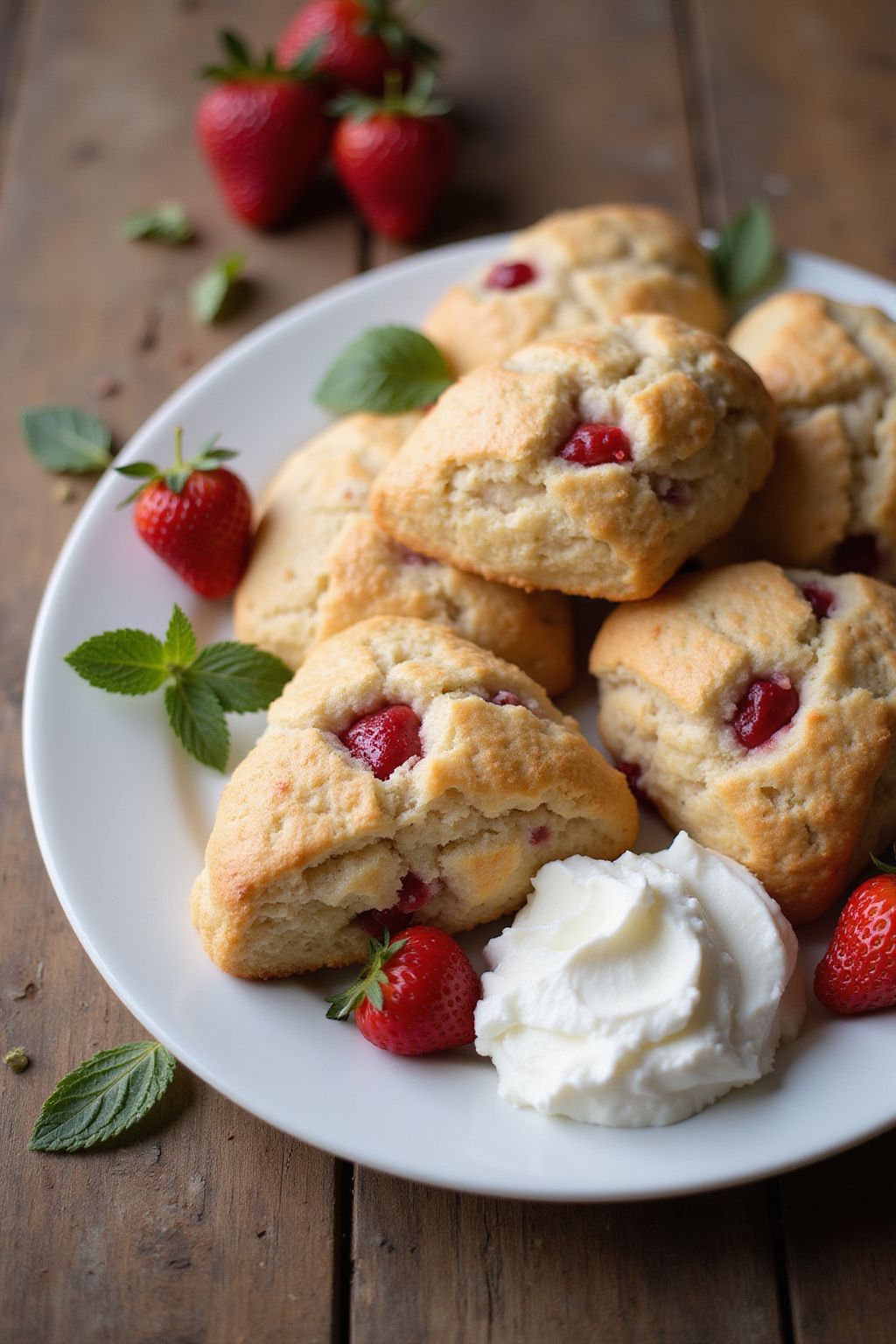 Strawberry Shortcake Scones  