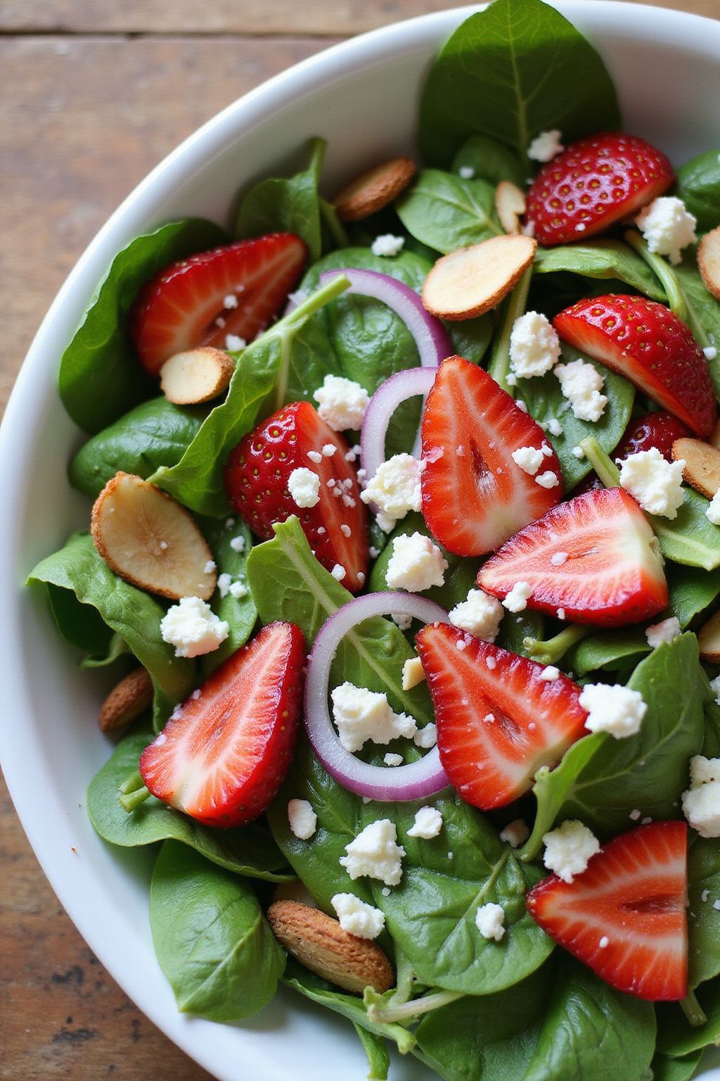 Strawberry Spinach Salad with Poppy Seed Dressing  