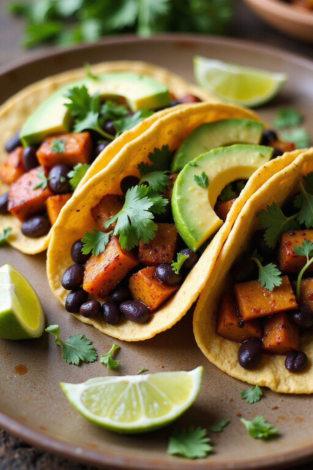 Sweet Potato and Black Bean Tacos  