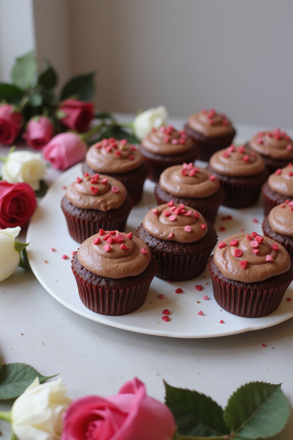 Sweetheart Chocolate Cupcakes 