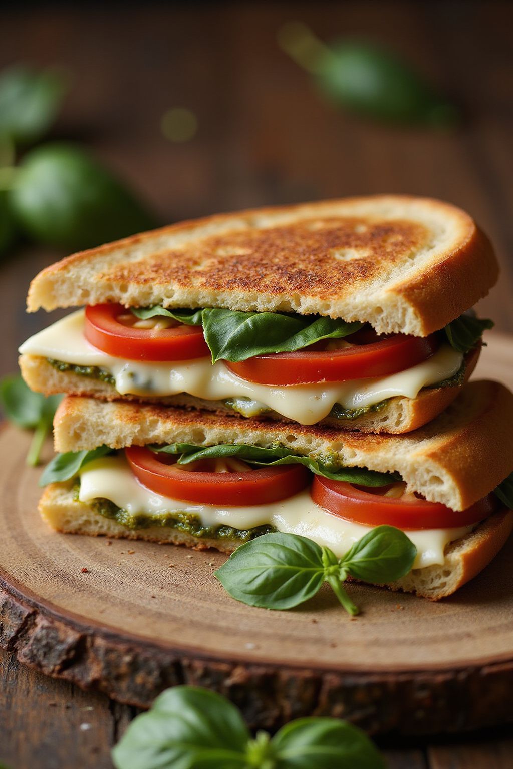 Tomato Basil Mozzarella Panini  