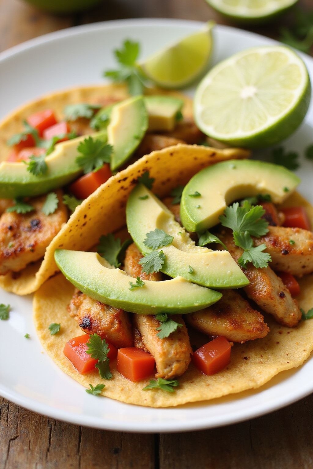 Zesty Spring Chicken Tacos with Avocado