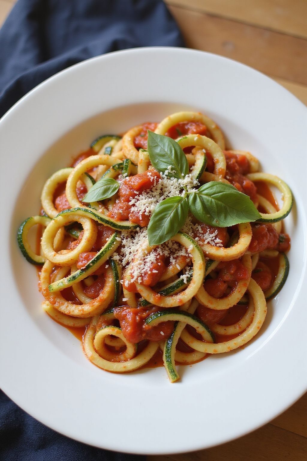 Zucchini Noodles with Marinara Sauce  